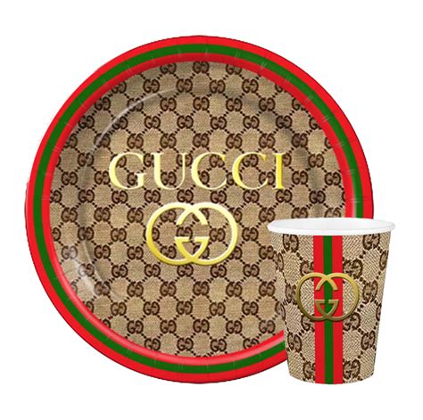 gucci plates and cups|gucci party plates.